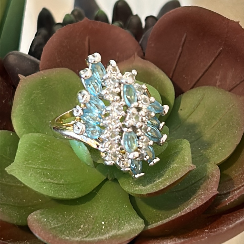 Blue Ring.  6 1/2 - Picture 5 of 17